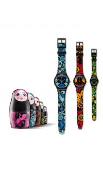 Часы наручные SWATCH SZS07 KALINKA - MALINKA